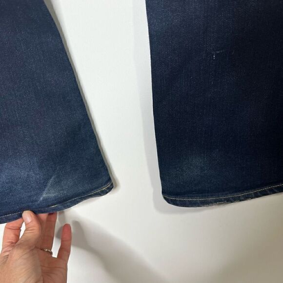 Paige Laurel Canyon Womens Denim Jeans Wide Leg Flared Blue Wash Size 26 - Picture 8 of 11